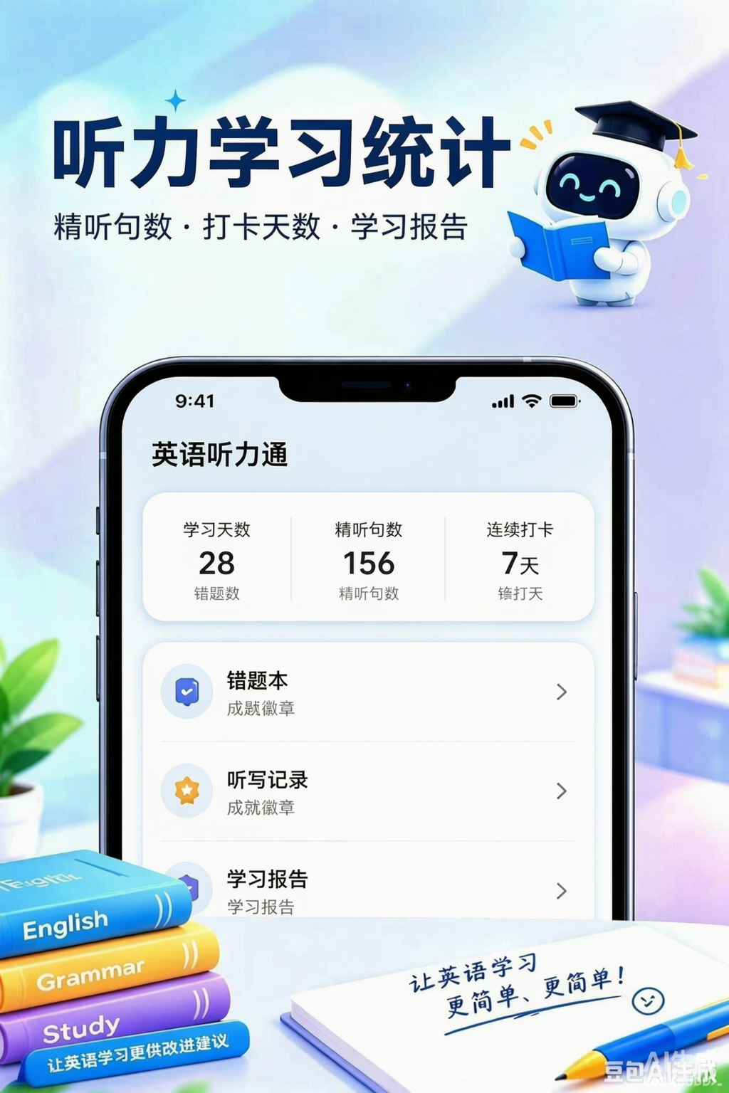 听力个人中心界面