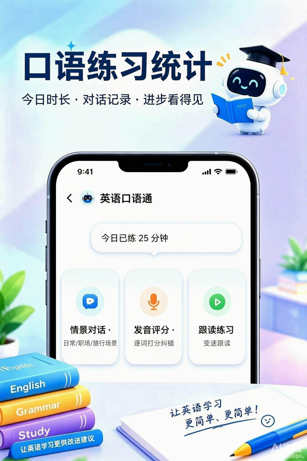 口语学习进度界面